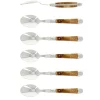 Sex dessertskedar, Handtag av En, blank, Tradition - Forge de Laguiole