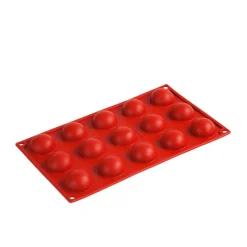 Silikonform FR039, halvsfär 15st - Pavoni
