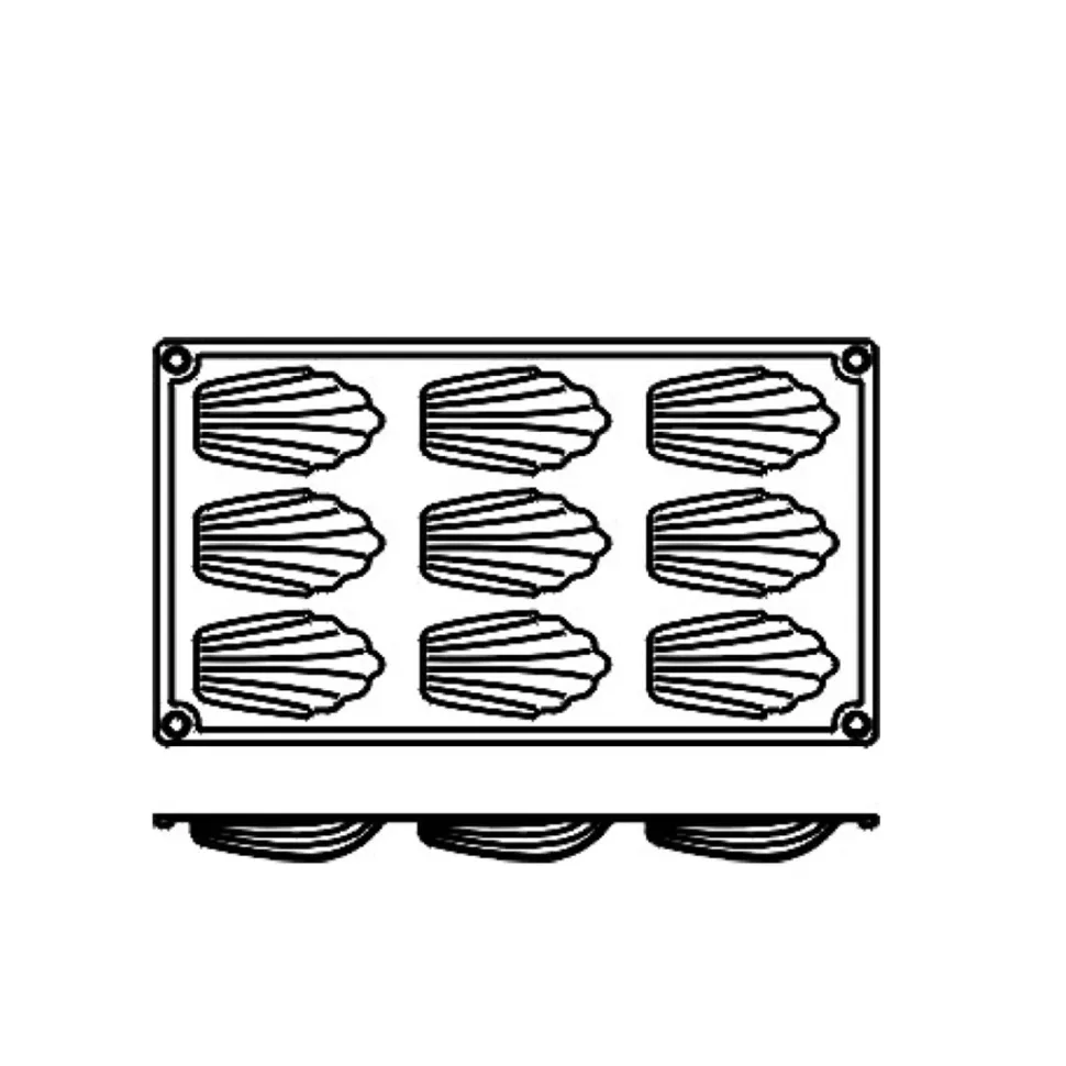 Silikonform FR021, Madeleine 9st - Pavoni