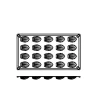 Silikonform FR026, madeleine 20st - Pavoni