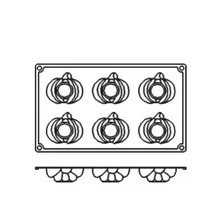 Silikonform FR050, pumpa 6st - Pavoni