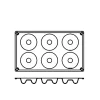 Silikonform FR010, savarin 8st - Pavoni