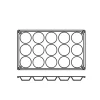 Silikonform FR016, tartlette 15st - Pavoni