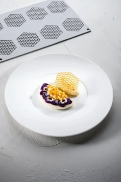 Silikonform för Tuile GG047, Honeycomb, Gourmand - Pavoni
