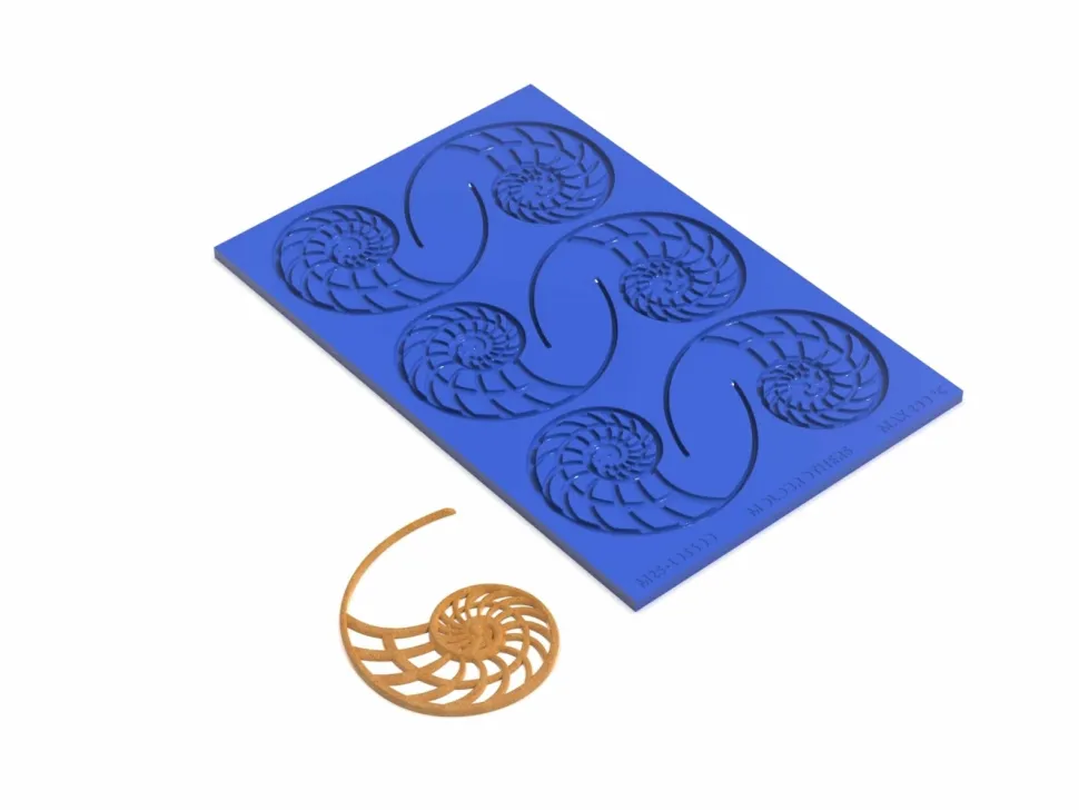 Silikonform, Nautilus Tuille Mold - Moldbrothers