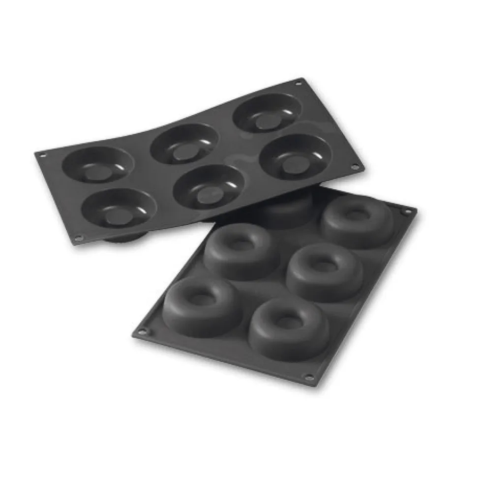 Silikonform SF012, Savarin, 6 st 72 x 23 mm - Martellato