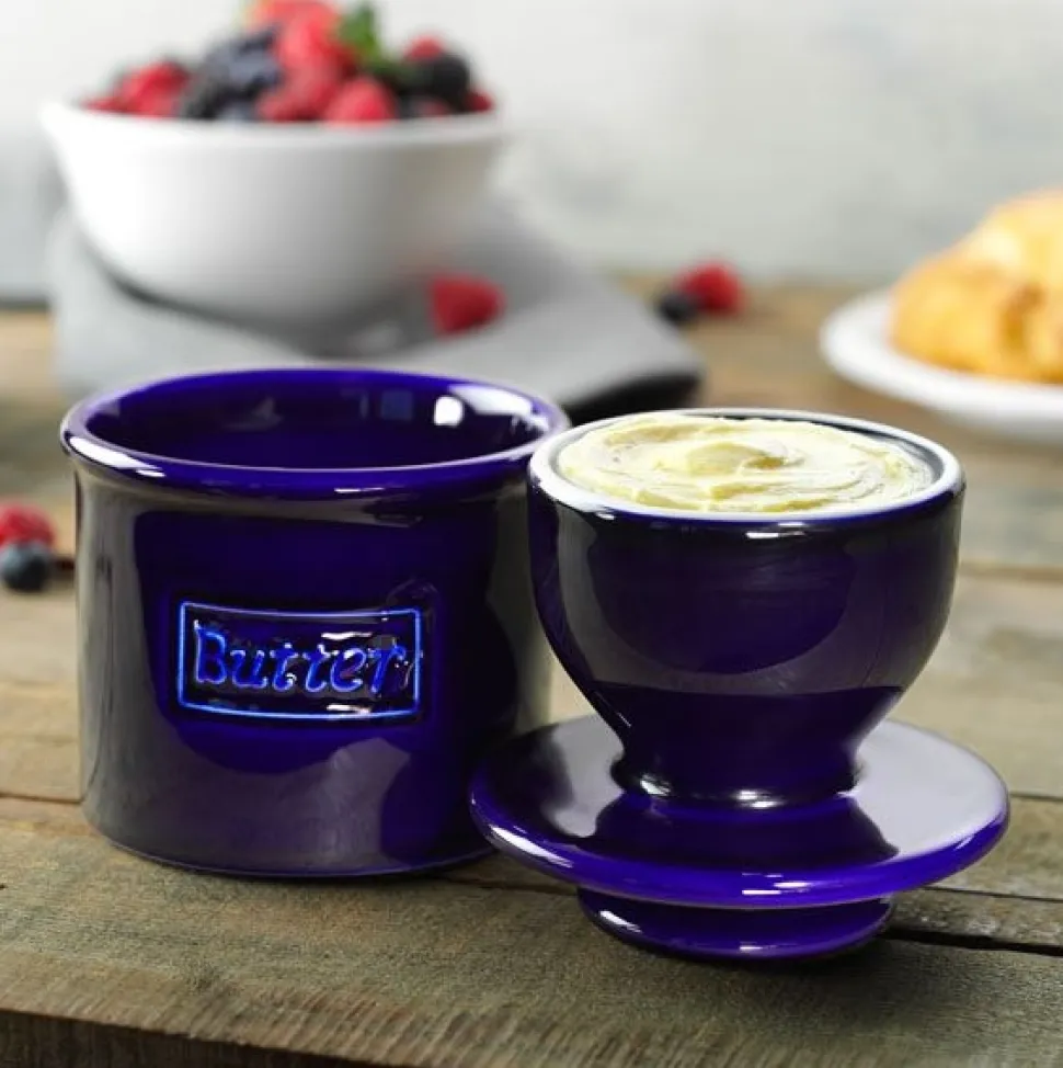 Smörklocka, Retro Cobalt Blue - Butter Bell®