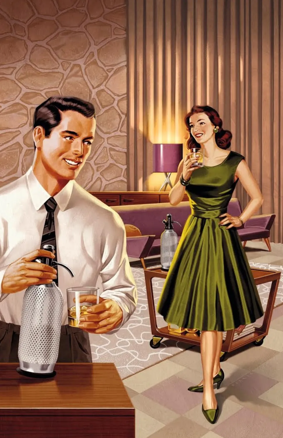 Sodasifon Classic, med nät i retrostil - iSi