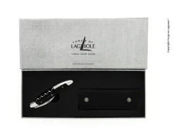Sommelierkniv av Mörkt Horn, blank, Tradition - Forge de Laguiole
