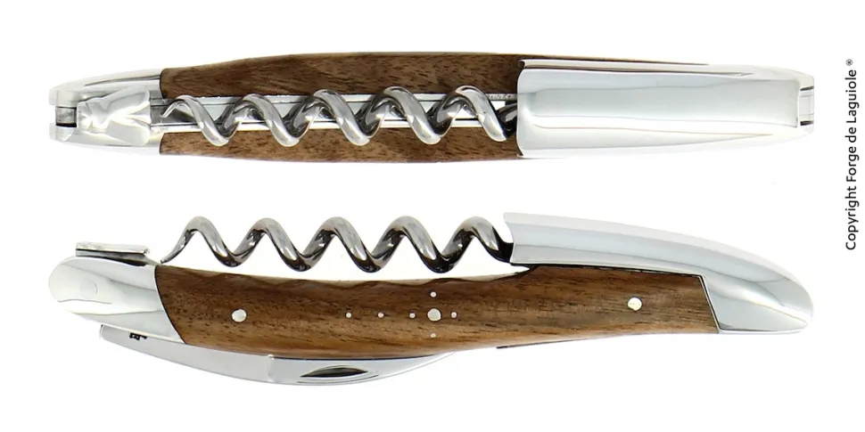 Sommelierkniv av Valnöt, blank, Tradition - Forge de Laguiole
