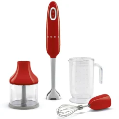 Stavmixer med tillbehörskit, Röd - Smeg