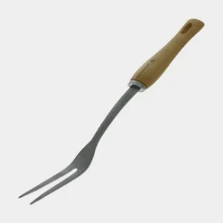 Stekgaffel i rostfritt stål med trähandtag, B Bois - De Buyer