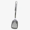 Stekspade med slitsade spår, helt i rostfritt, 34 cm - Östlin