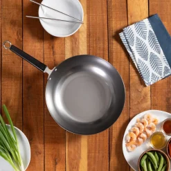 Stir Fry-panna/Wokpanna i kolstål, 30cm - Joyce Chen
