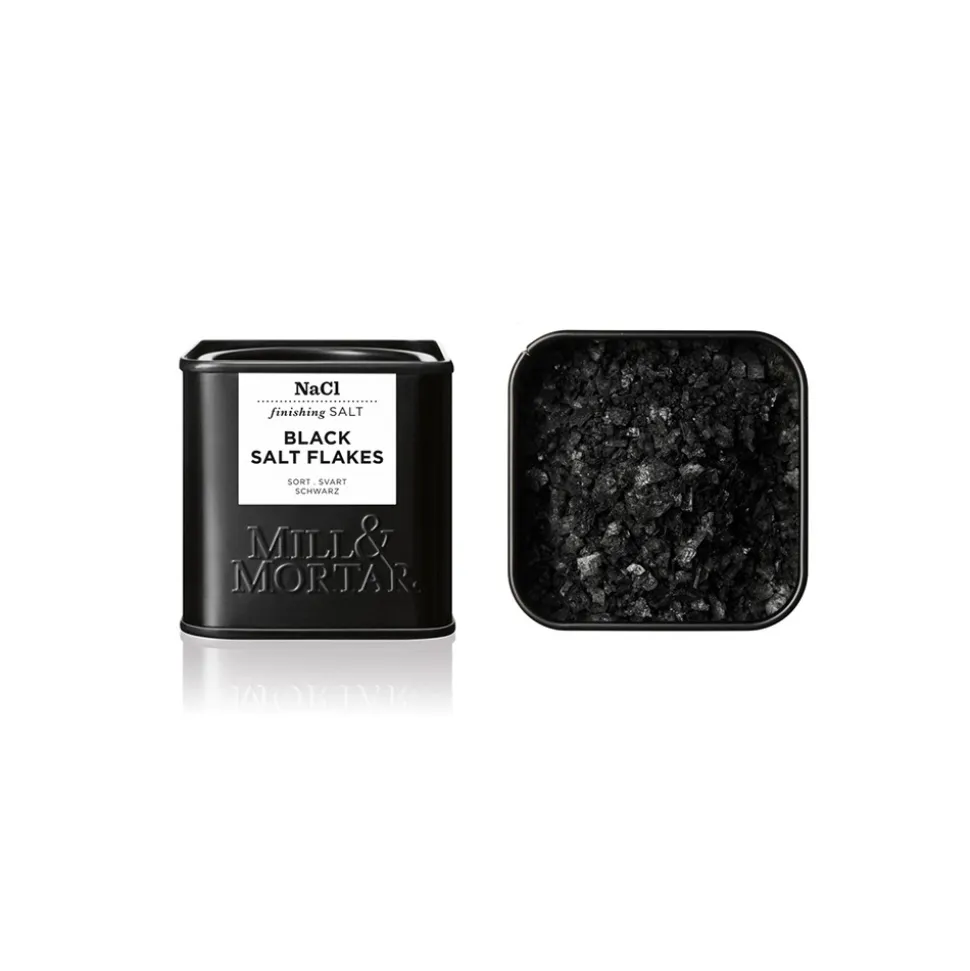 Svart flingsalt, 80 g - Mill & Mortar