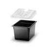 Svart Kantin GN 1/2 med lock för sous vide (Anova, Champion, The Twist)