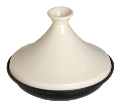 Tajine i gjutjärn, 20cm, Svart/creme - Staub