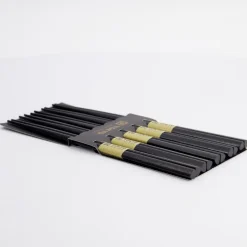 Ätpinnar, 5-pack - Tokyo Design Studio - Svart Trä