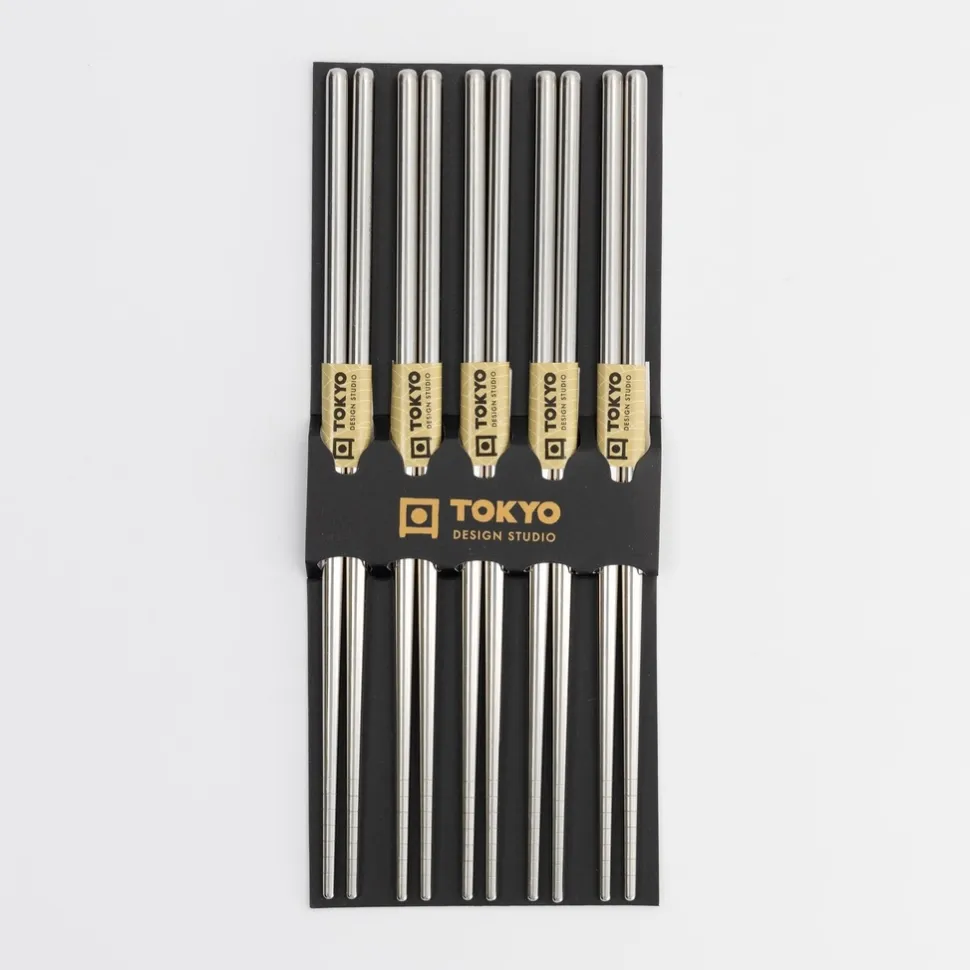 Ätpinnar, 5-pack - Tokyo Design Studio - Rostfritt Stål
