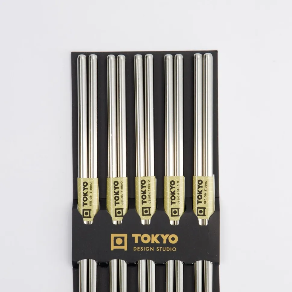 Ätpinnar, 5-pack - Tokyo Design Studio - Rostfritt Stål
