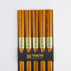 Ätpinnar, 5-pack - Tokyo Design Studio - Mörkt Trä