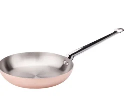 Traktörpanna i koppar med induktionsbotten och rostfri insida, 28 cm - Agnelli