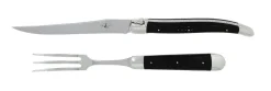 Trancherset 17 cm, Handtag av Ebenholts, blank, Tradition - Forge de Laguiole