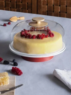 Tårtfat med kupol i plexiglas, Mattina - Alessi