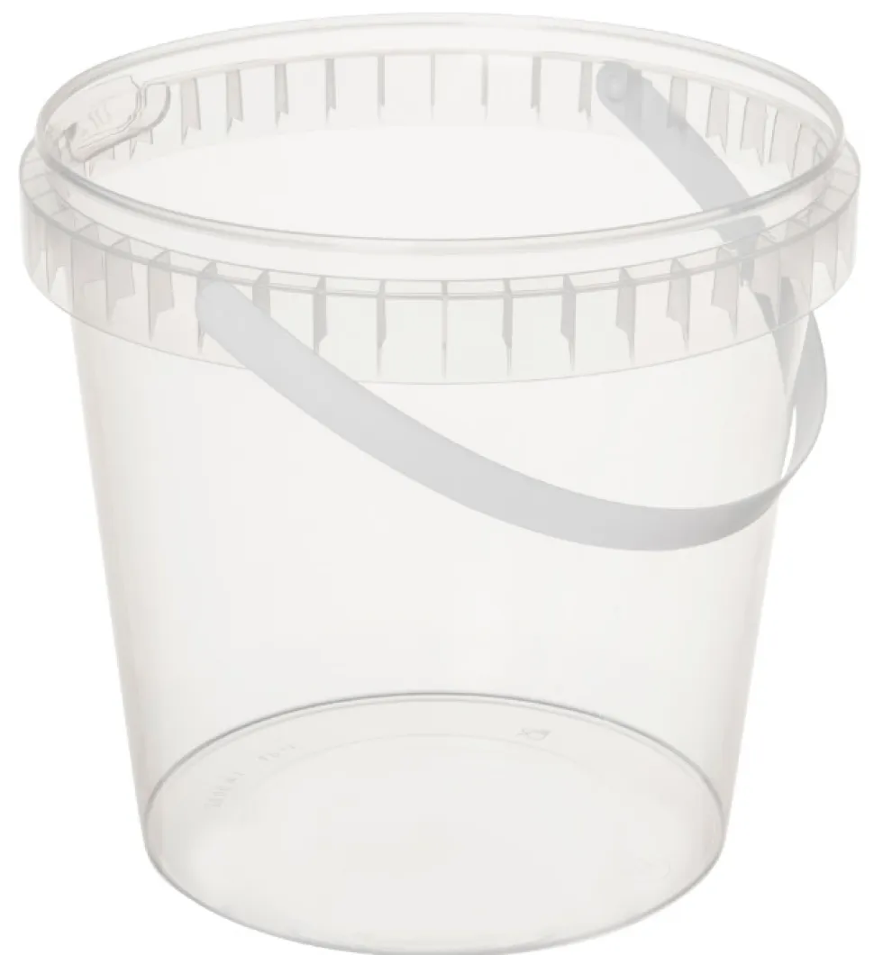 Tätbägare rund, 1000 ml inkl. lock och plomb