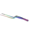 Uppläggningspincett i titanium, offset - 100% Chef - 20 cm