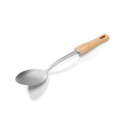 Uppläggningssked i rostfritt stål med trähandtag, B Bois - De Buyer