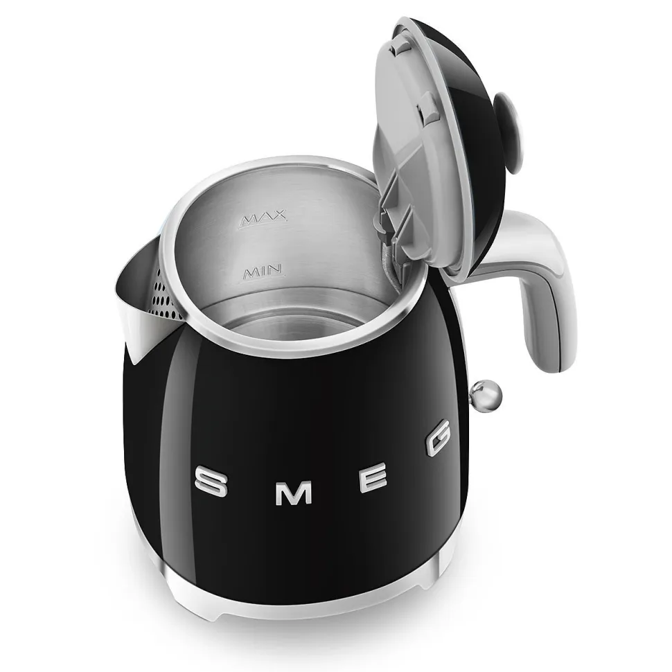 Vattenkokare, 0,8 L, Svart - Smeg