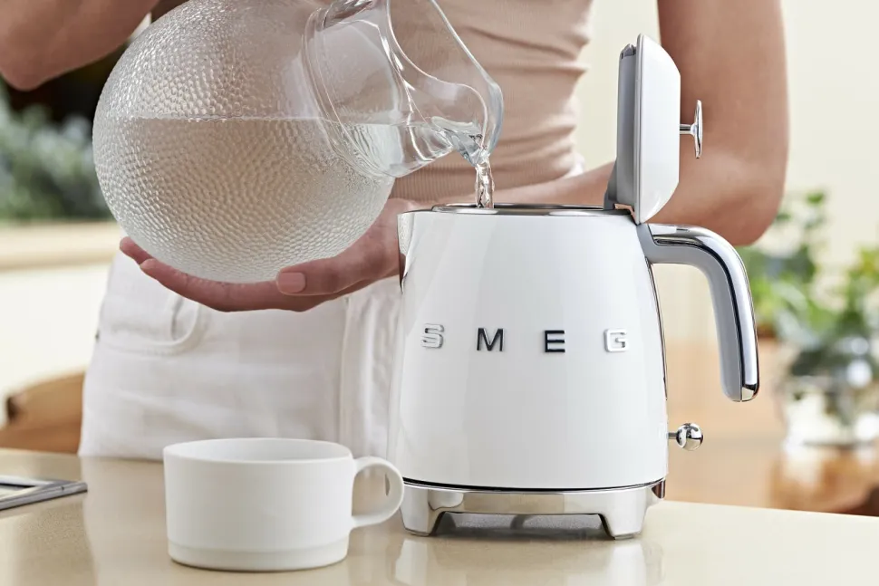 Vattenkokare, 0,8 L, Vit - Smeg