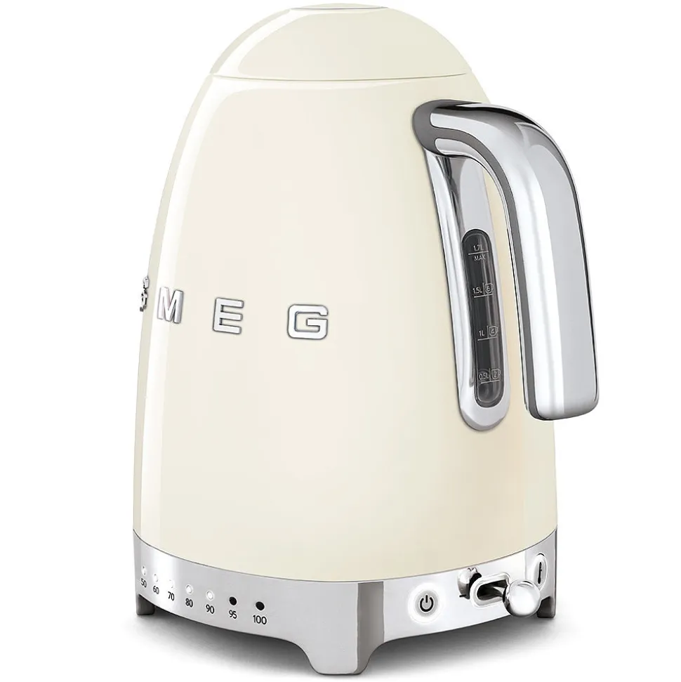 Vattenkokare med temperaturinställning, Creme - Smeg