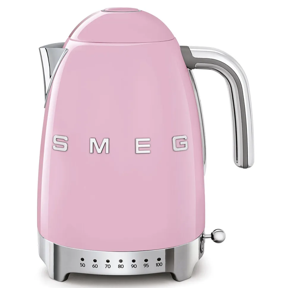Vattenkokare med temperaturinställning, Rosa - Smeg
