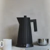 Vattenkokare med temperaturinställning, Plissé, Svart - Alessi
