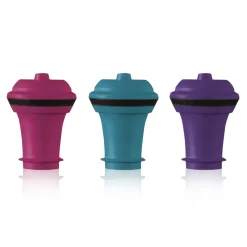Wine Stoppers i olika färger, 3-pack - Vacuvin