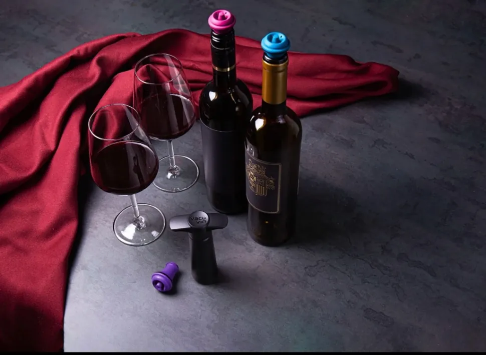 Wine Stoppers i olika färger, 3-pack - Vacuvin