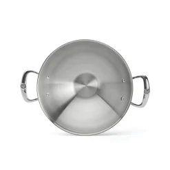 Wok i rostfritt stål med två handtag, 32cm, Affinity - De Buyer