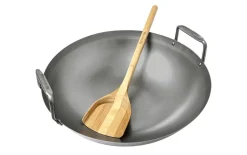 Wokpanna och Stekspade, kolstål  - Big Green Egg