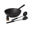 Wok-set med redskap i kolstål - Satake