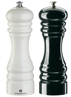 Zassenhaus Set med Kryddkvarnar Vit/Svart, 18cm, Berlin - Zassenhaus